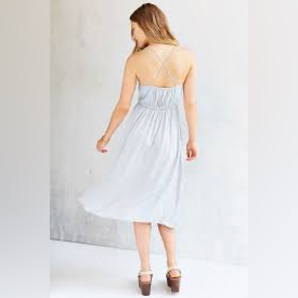 Urban Outfitters Bibi Satin Midi Dress - Size M - Picture 3 of 9